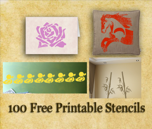 Free Printable Stencils Wall Fabric and Furniture Stencils