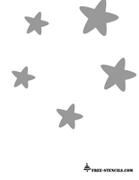 cute stars stencils for baby room wall