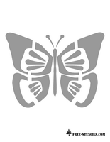 free printable butterfly stencil