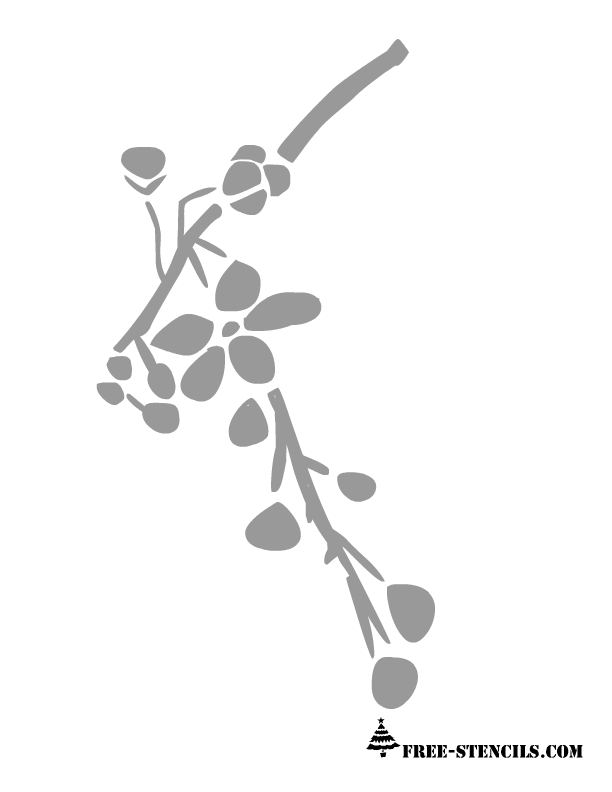 free-printable-cherry-blossom-wall-stencils