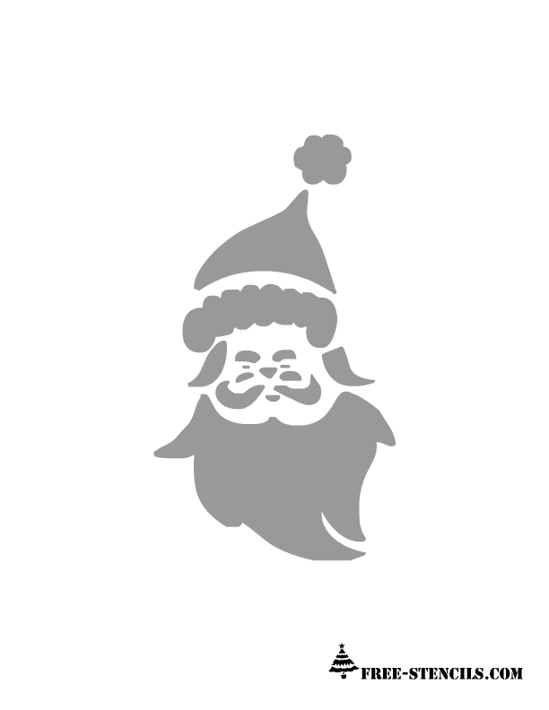 Free Printable Santa Stencils Printable Templates