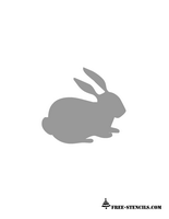 easter bunny stencil