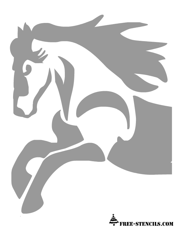 horse pumpkin stencil