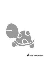 cute turtle stencil
