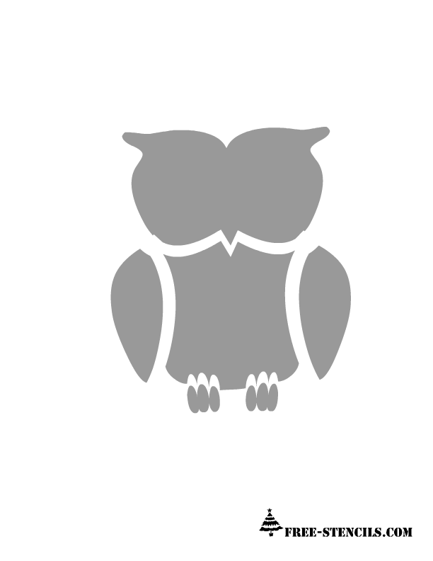 Free Owl Stencil Printable