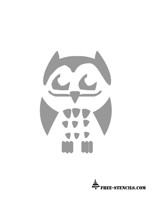 Printable Owl Pumpkin Stencil images