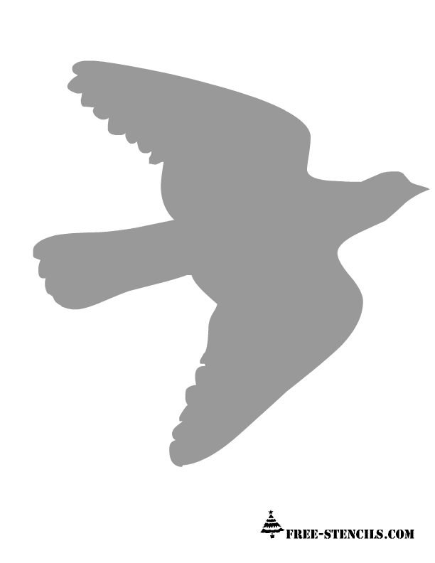 Free Printable Flying Bird Template - Printable Templates