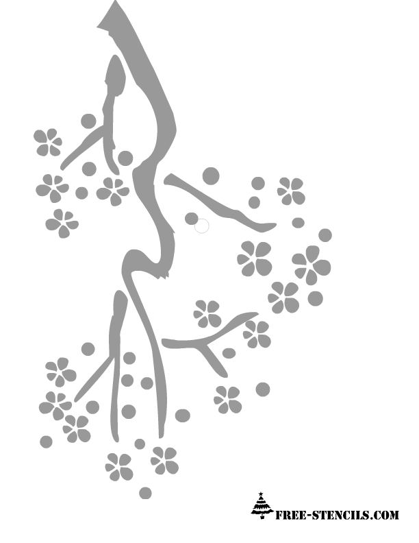 free-printable-cherry-blossom-wall-stencils