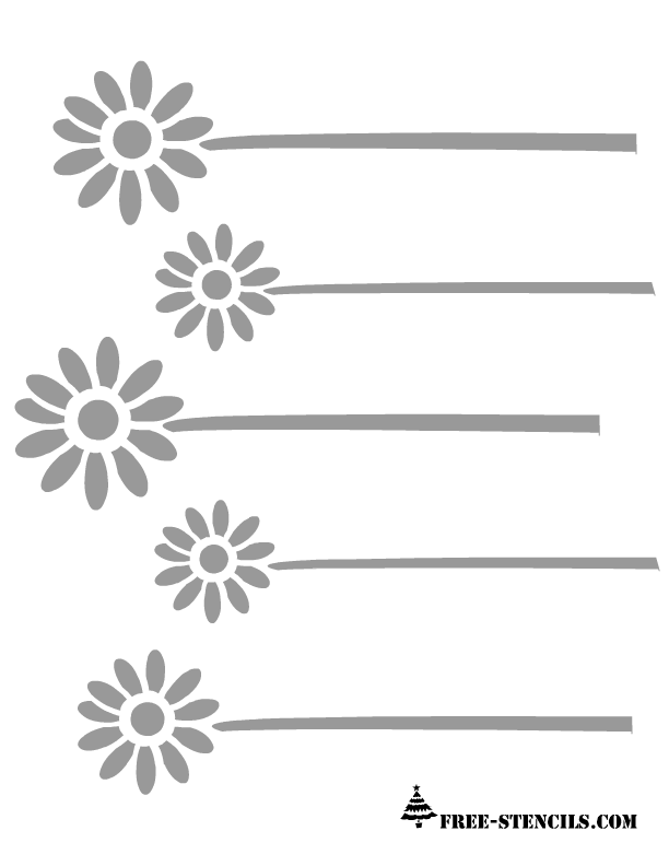 Featured image of post Flower Easy Printable Stencil Designs - Here also satin stitches are used to fill the flowers and the leaves are stitched with blanket stitches.