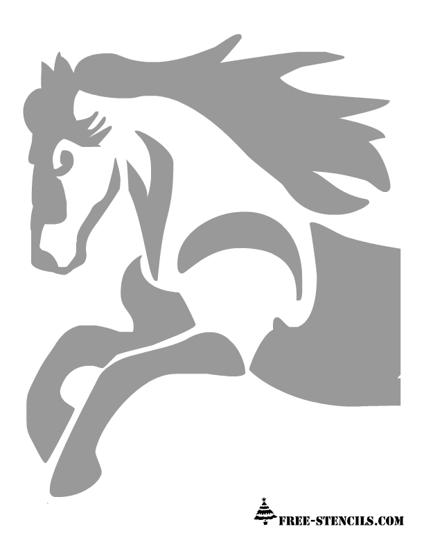 free printable horse stencil jack olantern carving templates blog