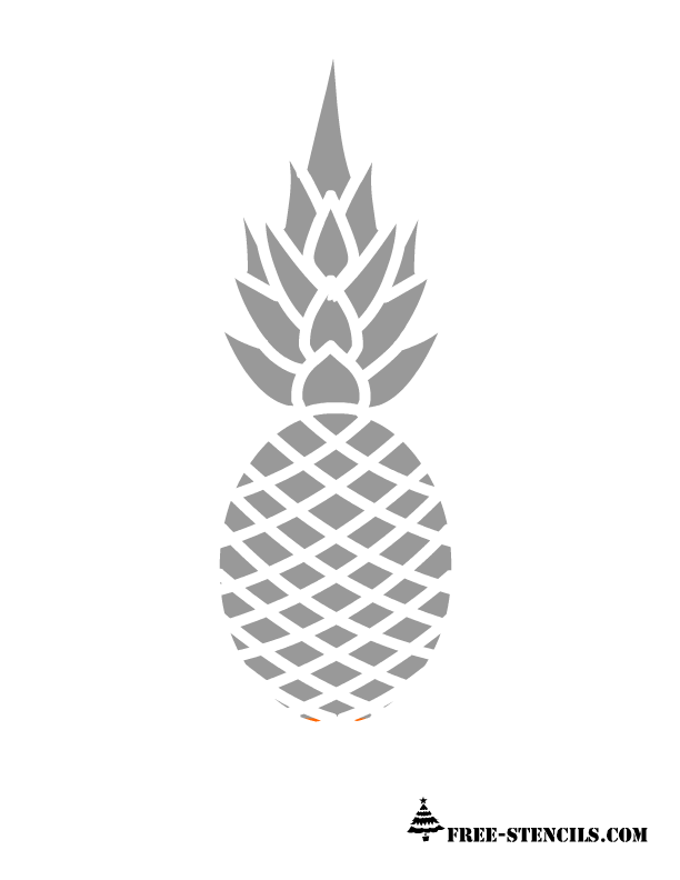 Free Printable Pineapple Stencils