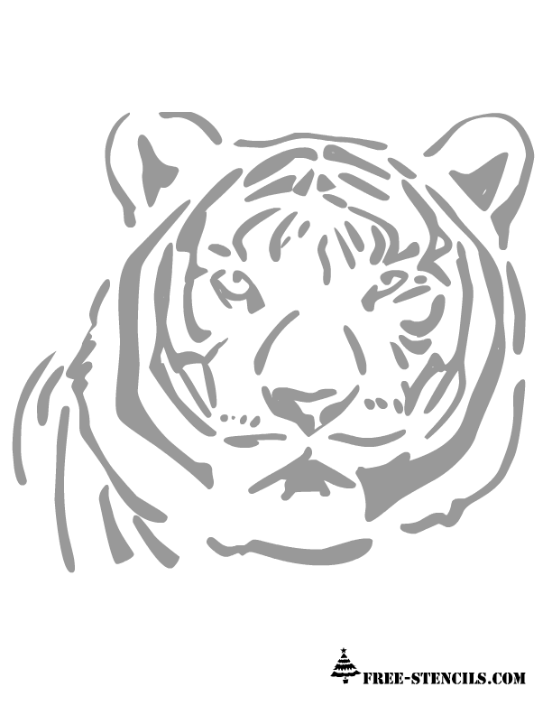 tiger pumpkin stencils